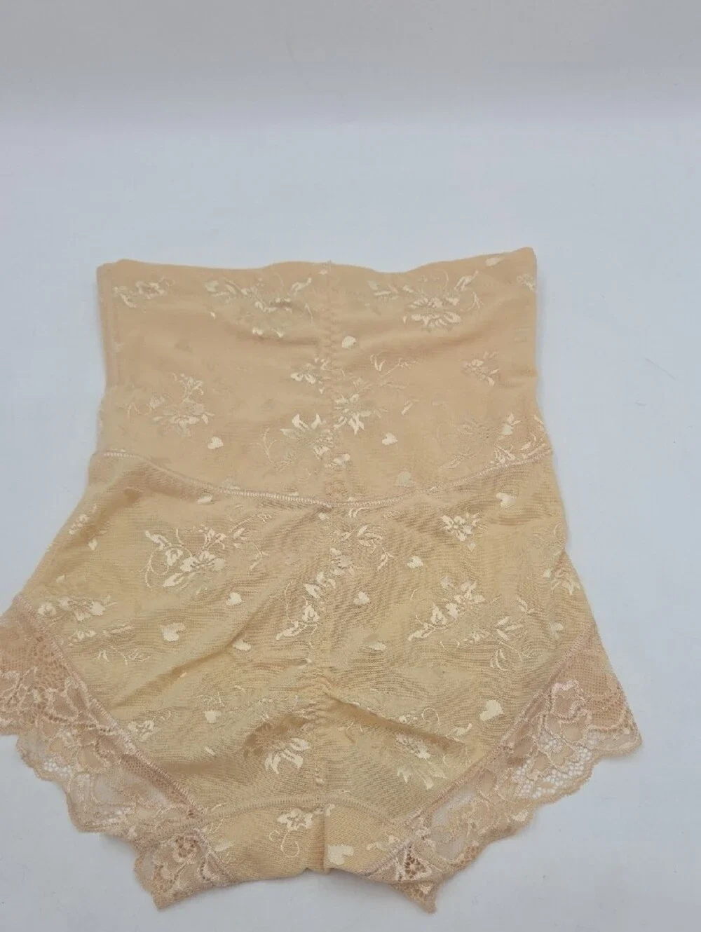 High Waist Shapewear Zip Front Nude Size L